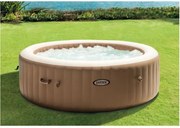 piscina idromassaggio gonfiabile intex "purespa bubble massage" marrone 8 persone 236x236x71 cm - cod. 28412np