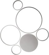 Plafoniera LED POIS in metallo verniciato 93x84 cm Silver
