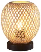 Lampada da tavolo ZANZIBAR 1xE27/20W/230V diametro 18 cm bambù