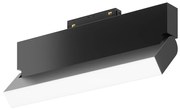 Base Di Illuminazione Basic Per Binario Moderno Alluminio Nero 20W Luce Calda