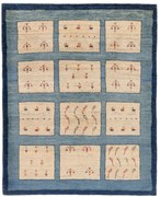 Gabbeh Tappeto persiano 190 x 160 Blu (Iran) Annodato A Mano