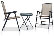 Set Da Bistrot 3 Pz Grigio Talpa İn Acciaio /
