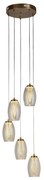 Cyclone 5lt pendant - metallo bronzo e bicchiere di champagne