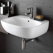 Lavabo sospeso 60 cm Geberit bianco lucido monoforo   Fantasia