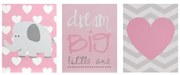 Quadri per bambini in set da 3 16x20 cm Dream Big - Premier Housewares