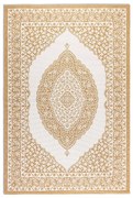 Tappeto da esterno giallo ocra e crema 80x150 cm Gemini - Elle Decoration
