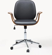 Sedia da scrivania in ecopelle Patron, regolabile in altezza