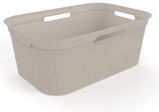 Cesto portabiancheria in plastica beige 41 l Brisen - Rotho