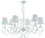 Lampadario perla bianco k9 6xe14 82x120cm i-perla-6