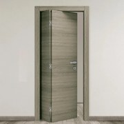 Porta pieghevole a libro asimmetrica Almond avena L 70 x H 210 cm sinistra