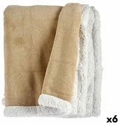 Coperta Bianco Beige 130 x 1 x 170 cm (6 Unità)