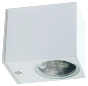 Applique Quadrata Monodirezionale IP65 - GU10 Bianco