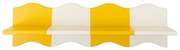 Mensola per bambini gialla e bianca 80 cm Bubbi – Bloomingville Mini