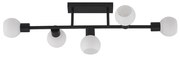 Lindby - Biscala 5 Plafoniera Black/Opal Lindby