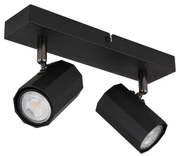 Globo 57918-2B - Faretto JAMES 2xGU10/25W/230V nero