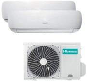 Condizionatore a muro multisplit HISENSE Mini Apple Pie 9 + 12 kw 2.3 12000 BTU classe raffreddamento A++ classe riscaldamento A+