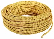 Cavo tessile 3 x 1.5 mm² L 25 m MERLOTTI oro matassa