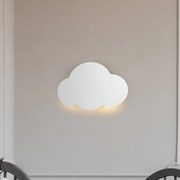 Applique da parete Cloud TK Lighting, dimmerabile, Bianco / Opale, Soggiorno / Sala da pranzo, Metallo, Giovanile, Applique