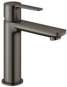Rubinetto per lavabo getto laminare cristallino Lineare grigio spazzolato GROHE H 21.3 cm