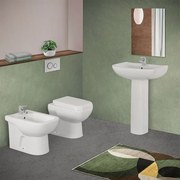 Sanitari tradizionali con scarico a terra e lavabo 60 cm con colonna   Miracle