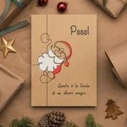 Biglietto auguri Babbo Natale con codice albero Treedom