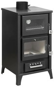 Stufa A Legna Con Forno Marzia Nera 15,3 Kw L45xp48,5xh91,5