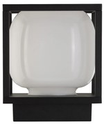 Applique Da Esterno Atene Alluminio Bianco Policarbonato Nero Led 9W 3000K