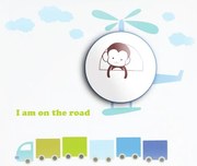 Applique a LED per bambini LED/1W/3xAAA  elicottero