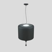 Lampadario Contemporaneo Eva In Plastica Grigio Alluminio 4 Luce