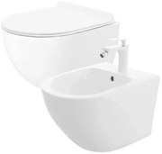 Set WC vaso + BIDET CARTER BIANCO SOSPESO