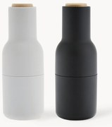 Set macina sale e pepe con coperchio in legno di faggio Bottle Grinder 2 pz