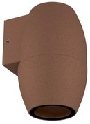 Applique Ovale Monodirezionale IP65 GU10 per esterni - Corten Colore del corpo Corten