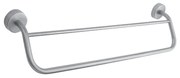 Kamalu - Porta salviette barra doppia 50 cm in acciaio inox satinato | Monde-S
