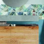 Piastrella da rivestimento interno 40 x 80 cm Sp. 8.5 mm rettificato Kaleidos Riley in gres porcellanato smaltato opaco multicolore traffico leggero (pei 1/5) 1.28 mq