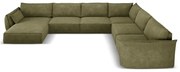 Divano angolare verde (angolo destro) Vanda - Mazzini Sofas