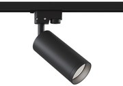 Faretto Per Binario Moderno Focus Alluminio Nero 1 Luce