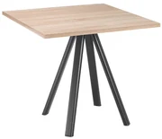 Tavolo MAY in vetro rotondo con gamba naturale diametro 114 cm - Konte  Design