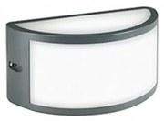 Applique Da Esterno Moderna Petit Alluminio E Termoplastica Grigio Led 10W 4000K