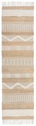 Passatoia bianca/di colore naturale in misto iuta tessuta a mano 60x230 cm Medina – Flair Rugs