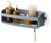Mensola da bagno blu in plastica riciclata senza foratura Flex - Umbra