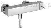 Paffoni Level Lea168st Miscelatore Doccia Esterno Steel Looking Acciaio