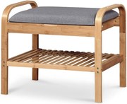 Scarpiera ST12 in grigio/marrone - L60 cm