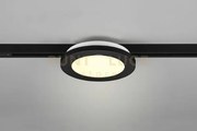 Duoline camillus plafoniera led 9w 900lm, 3000k bordo nero d.17cm