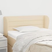 Testiera Ad Orecchio Crema 83 X 23 X 78/88 Cm İn Tessuto /