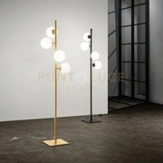 Piantana enoire nera 4 luci attacco e14 149,8x37,5x25cm diffusori i...