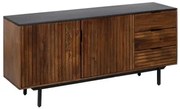 Credenza ABNER Marrone Nero 160 x 40 x 75 cm