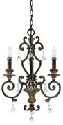 Lampadario Classico Marquette Acciaio Bronzo Heirloom 3 Luci E14