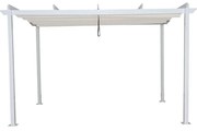 Telo pergola poliestere Niagara bianco L 282 x H 400 cm