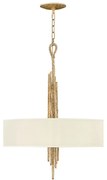 Lampadario Contemporaneo Spyre Acciaio Oro Champagne 6 Luci E14