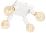 Faretto moderno bianco quadrato 4 luci - Facil